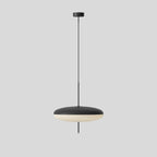 Opal Disc Pendant Light, Opalescent Shade, Black or White, E26/E27