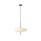 Opal Disc Pendant Light, Opalescent Shade, Black or White, E26/E27