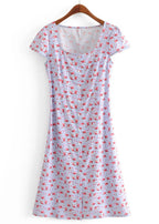 Polka dot robe