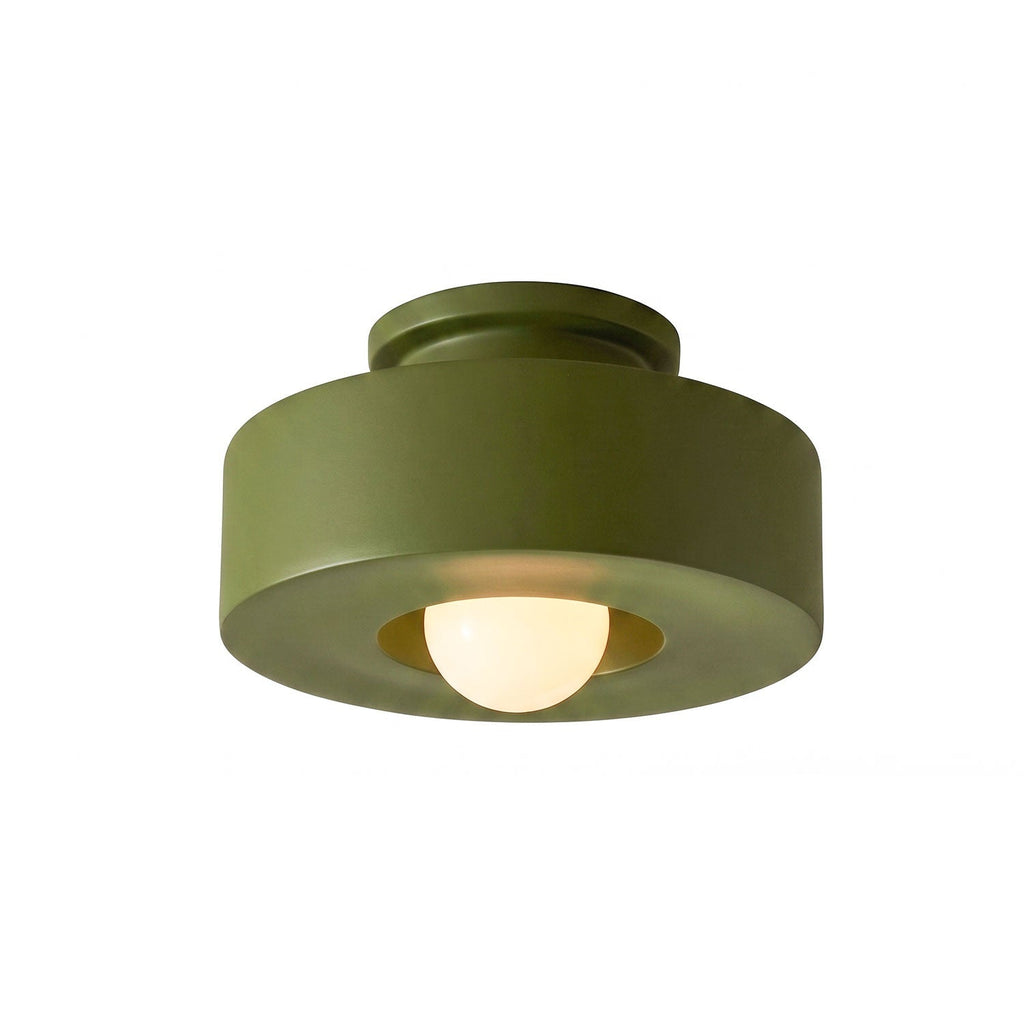Simon Ceiling Light, Stacked Resin Cylinders, E27 Socket, Sculptural