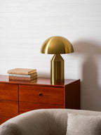 Atollo Table Lamp, Sculptural Metal, Matte or Bright Finish, G9/E14