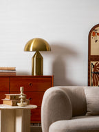 Atollo Table Lamp, Sculptural Metal, Matte or Bright Finish, G9/E14