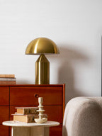 Atollo Table Lamp, Sculptural Metal, Matte or Bright Finish, G9/E14