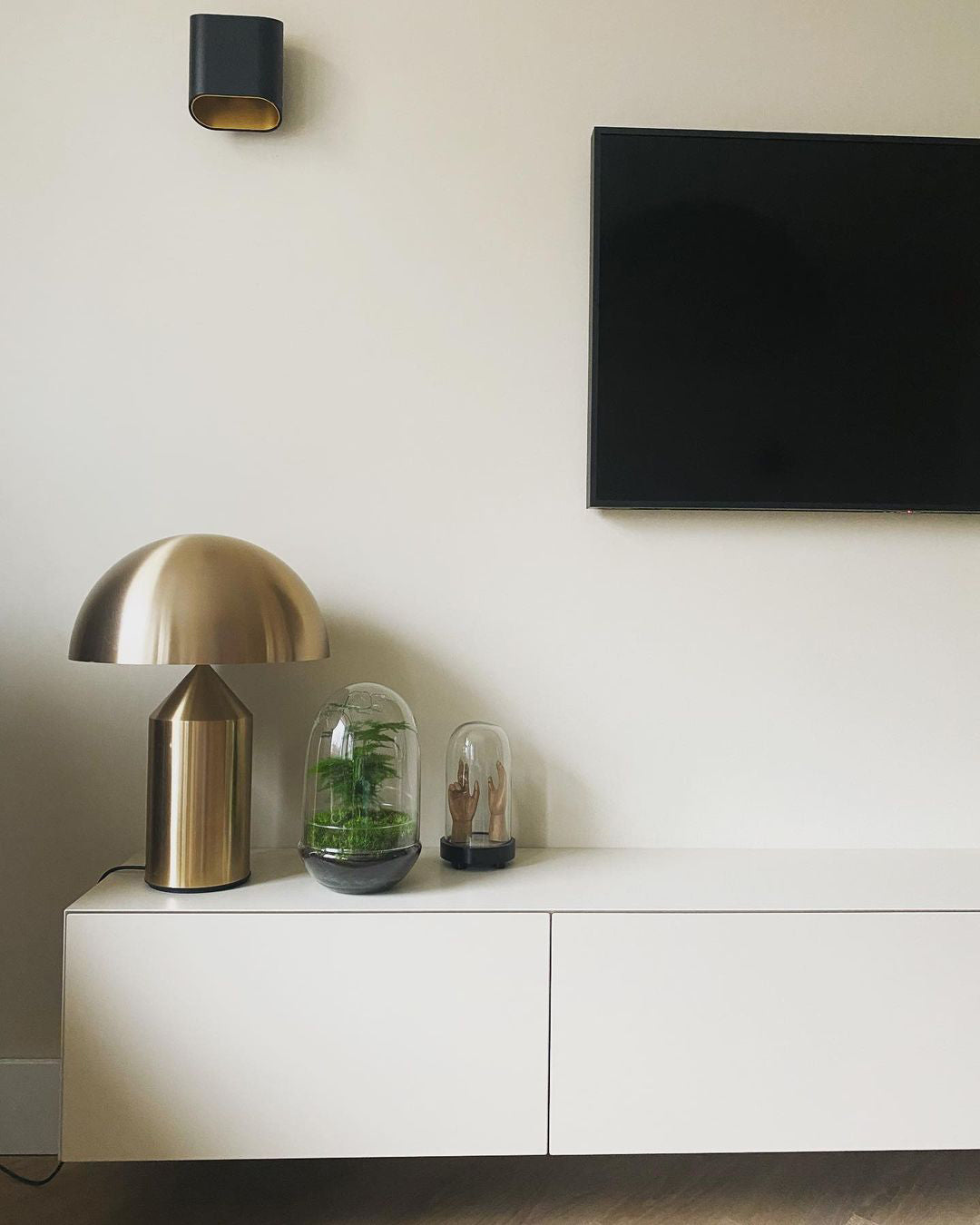 Atollo Table Lamp, Sculptural Metal, Matte or Bright Finish, G9/E14