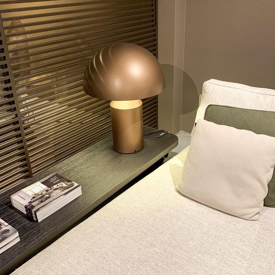 Atollo Table Lamp, Sculptural Metal, Matte or Bright Finish, G9/E14