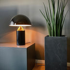 Atollo Table Lamp, Sculptural Metal, Matte or Bright Finish, G9/E14