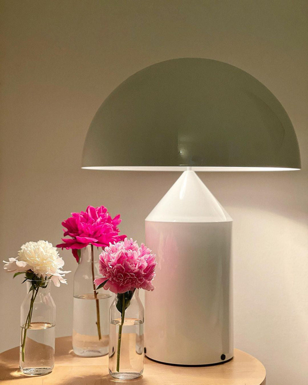 Atollo Table Lamp, Sculptural Metal, Matte or Bright Finish, G9/E14