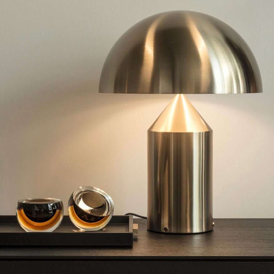 Atollo Table Lamp, Sculptural Metal, Matte or Bright Finish, G9/E14