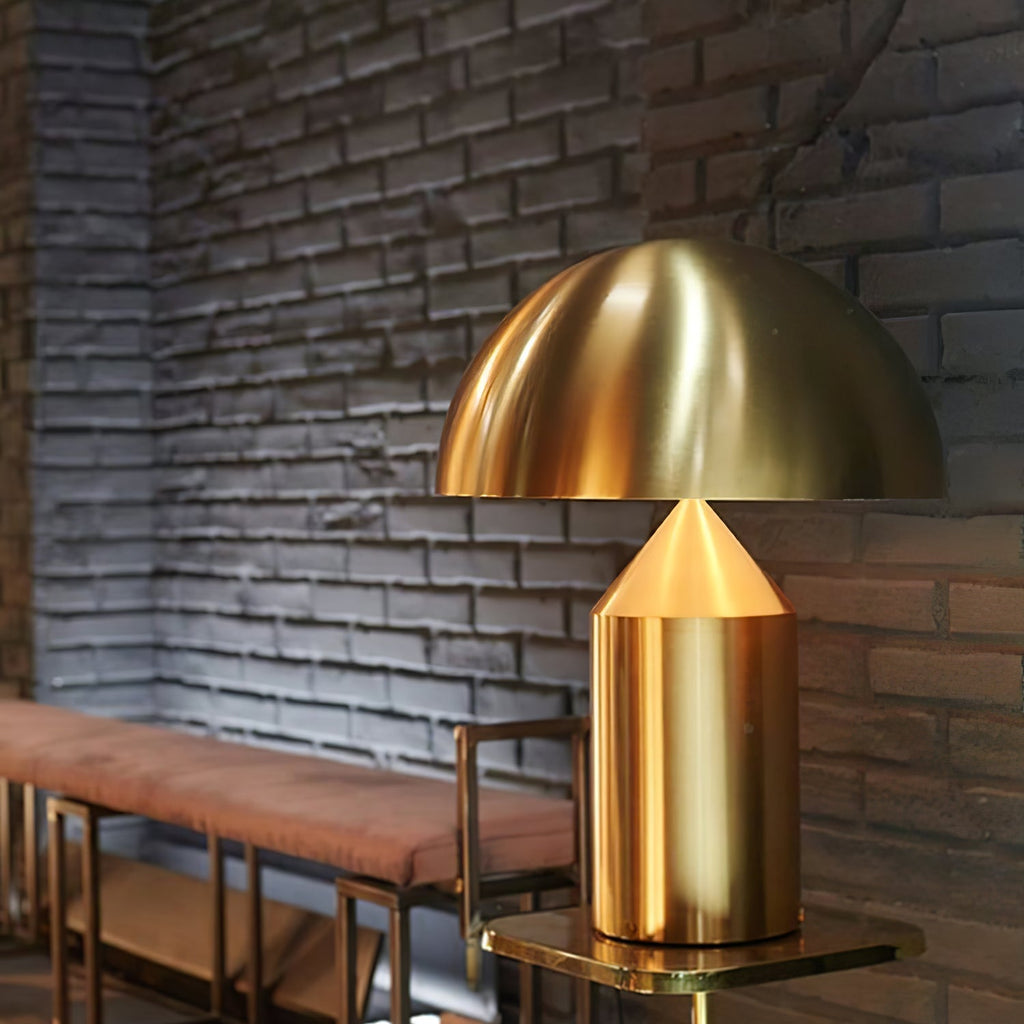 Atollo Table Lamp, Sculptural Metal, Matte or Bright Finish, G9/E14