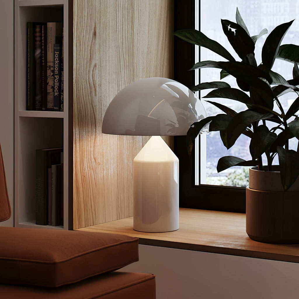 Atollo Table Lamp, Sculptural Metal, Matte or Bright Finish, G9/E14