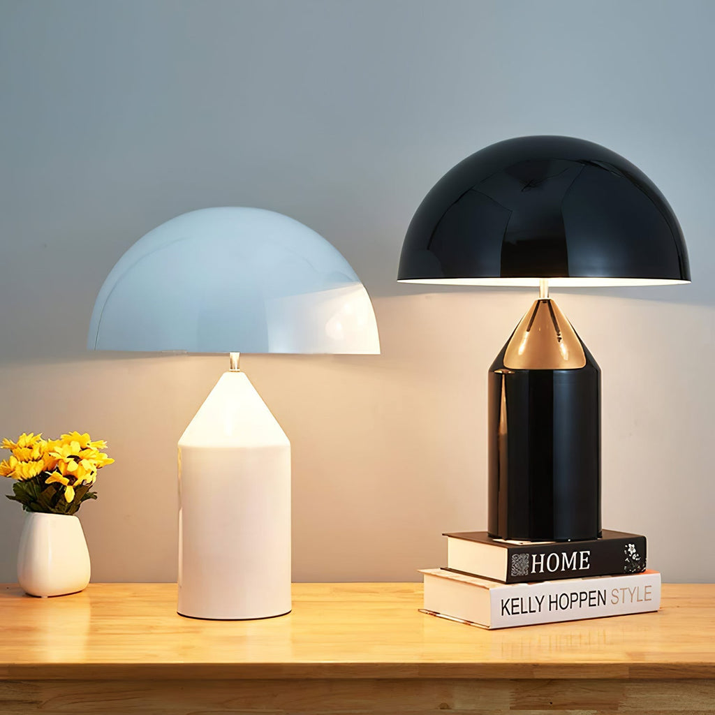 Atollo Table Lamp, Sculptural Metal, Matte or Bright Finish, G9/E14