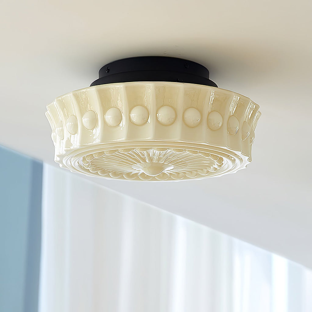 Ceiling Light, Charles Edwards, Glass Shades, Black, E27 LED