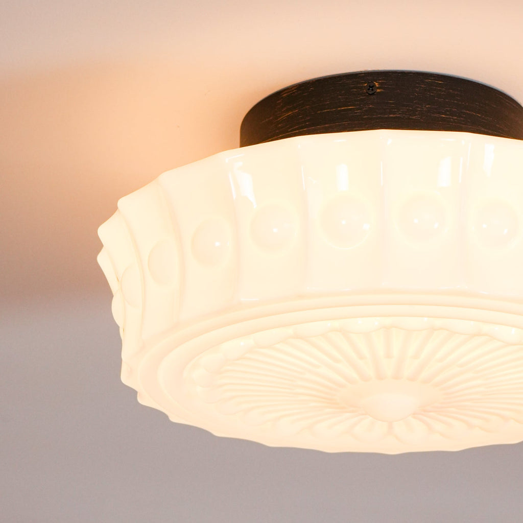 Ceiling Light, Charles Edwards, Glass Shades, Black, E27 LED
