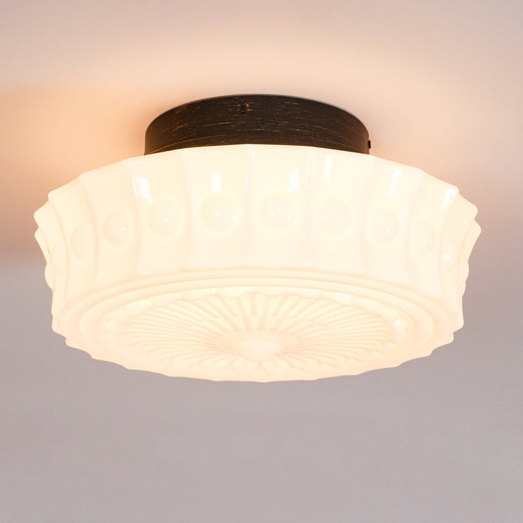 Ceiling Light, Charles Edwards, Glass Shades, Black, E27 LED