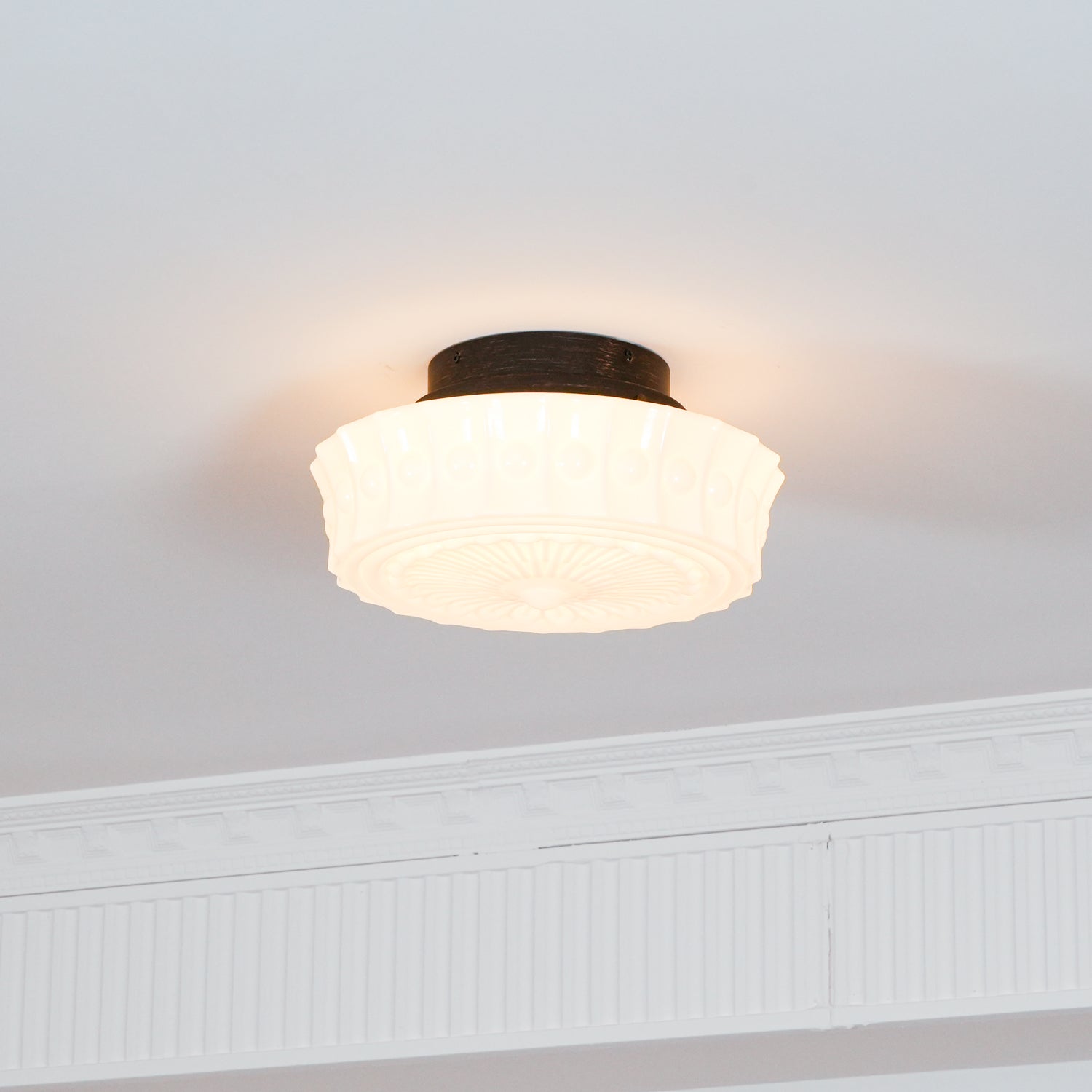 Ceiling Light, Charles Edwards, Glass Shades, Black, E27 LED