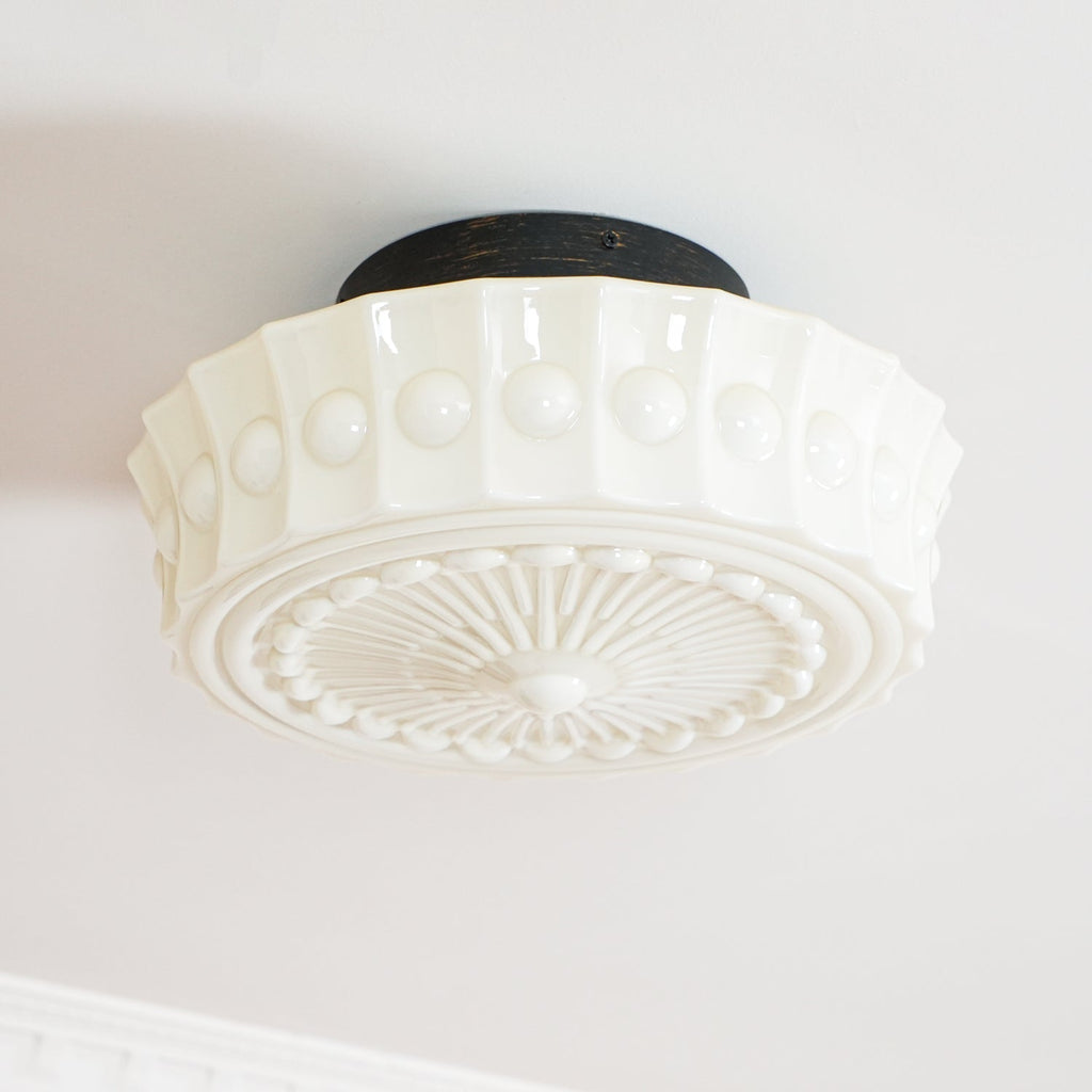 Ceiling Light, Charles Edwards, Glass Shades, Black, E27 LED