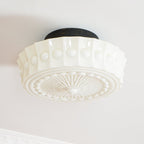 Ceiling Light, Charles Edwards, Glass Shades, Black, E27 LED