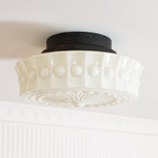 Ceiling Light, Charles Edwards, Glass Shades, Black, E27 LED