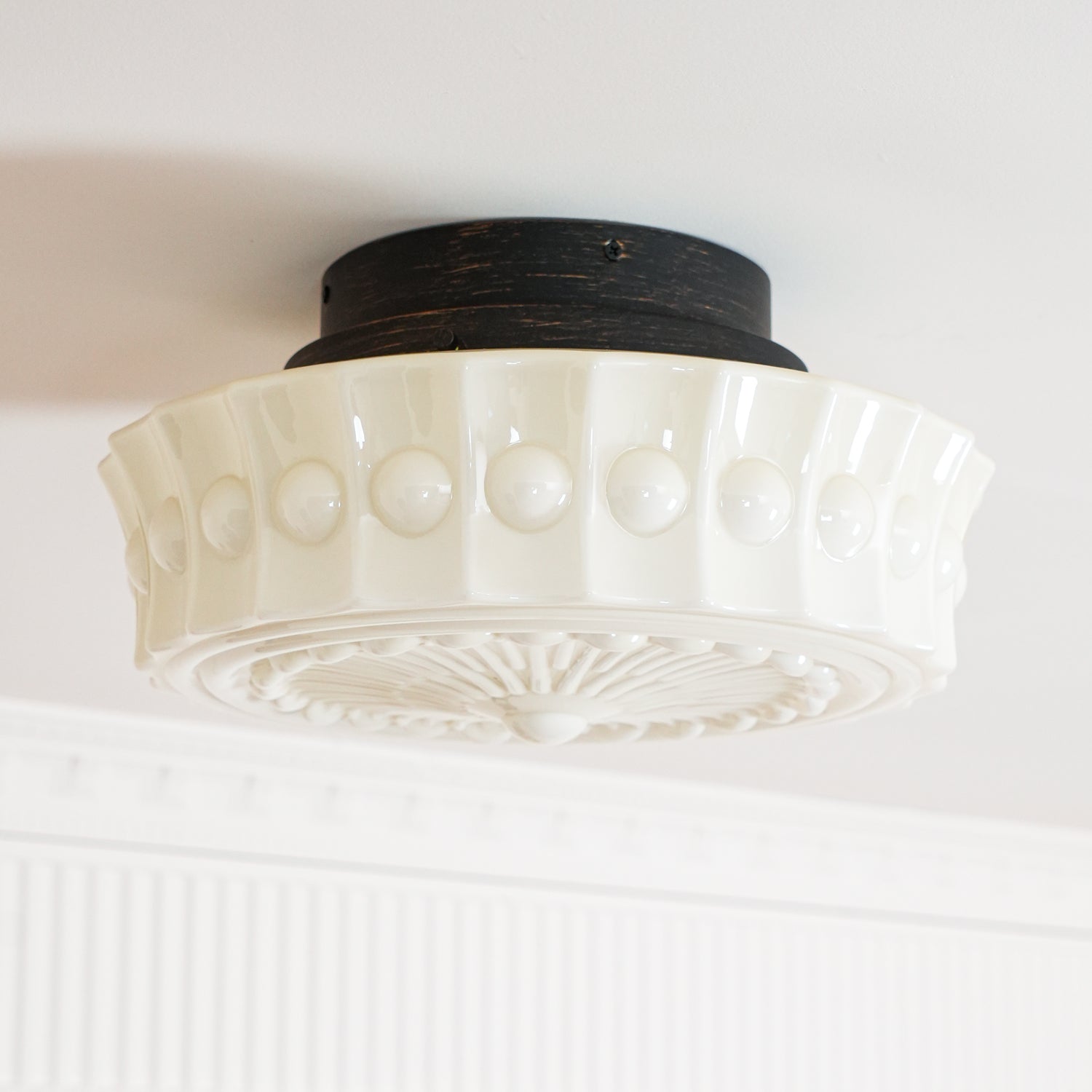 Ceiling Light, Charles Edwards, Glass Shades, Black, E27 LED