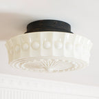 Ceiling Light, Charles Edwards, Glass Shades, Black, E27 LED
