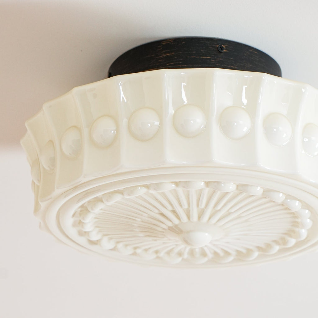 Ceiling Light, Charles Edwards, Glass Shades, Black, E27 LED