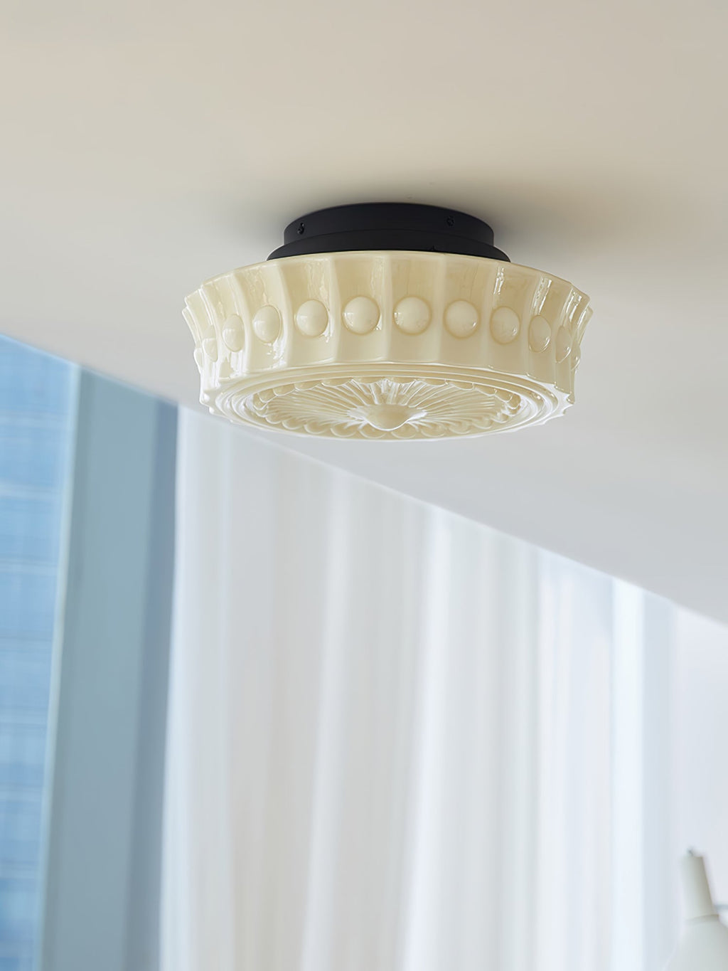 Ceiling Light, Charles Edwards, Glass Shades, Black, E27 LED
