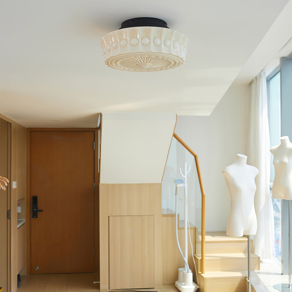 Ceiling Light, Charles Edwards, Glass Shades, Black, E27 LED