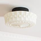 Ceiling Light, Charles Edwards, Glass Shades, Black, E27 LED