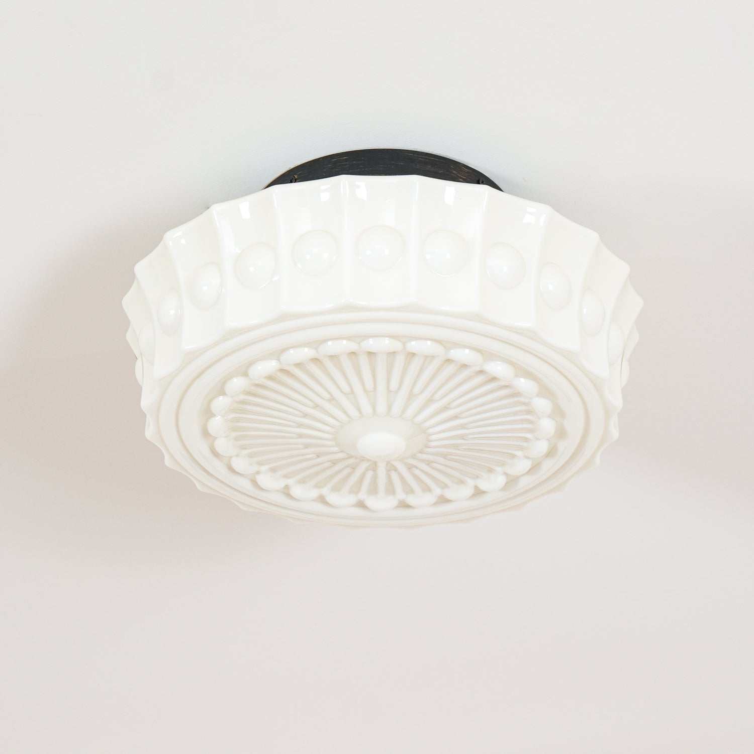 Ceiling Light, Charles Edwards, Glass Shades, Black, E27 LED
