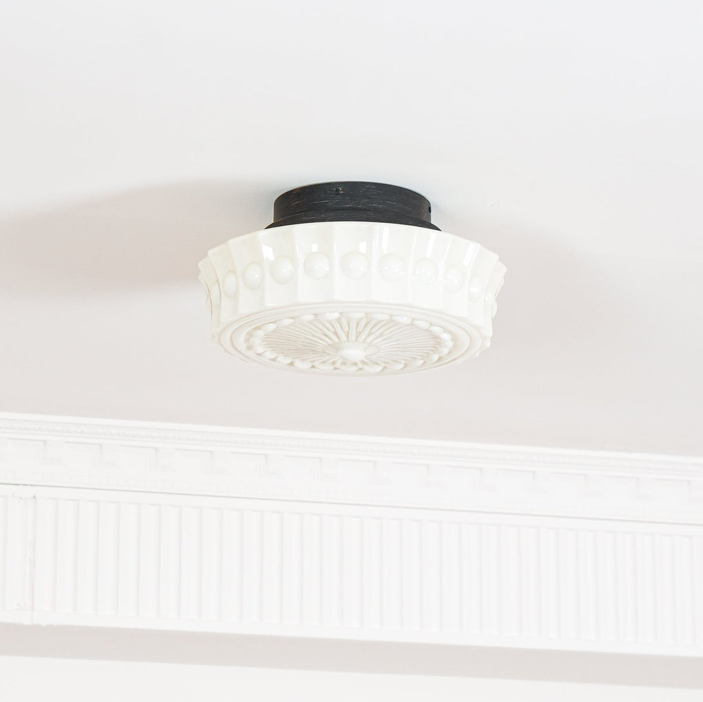 Ceiling Light, Charles Edwards, Glass Shades, Black, E27 LED