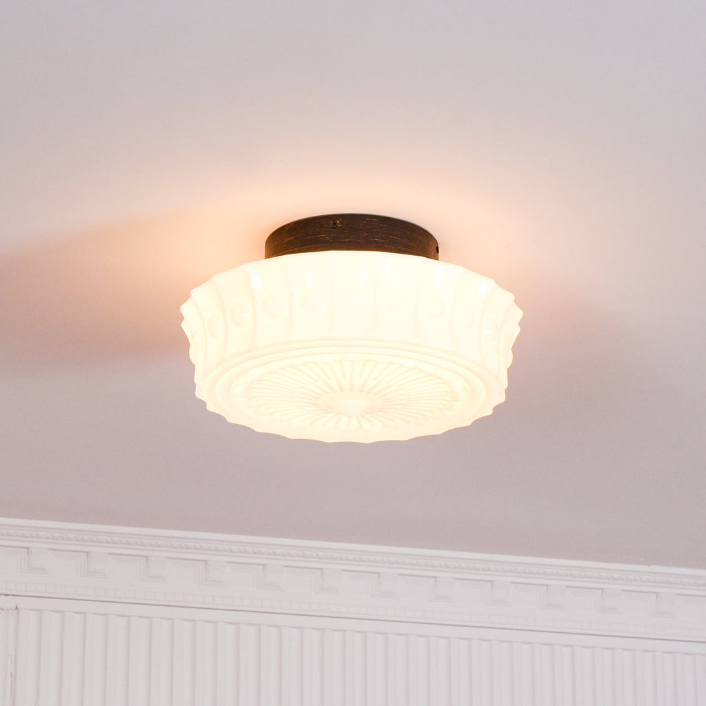 Ceiling Light, Charles Edwards, Glass Shades, Black, E27 LED