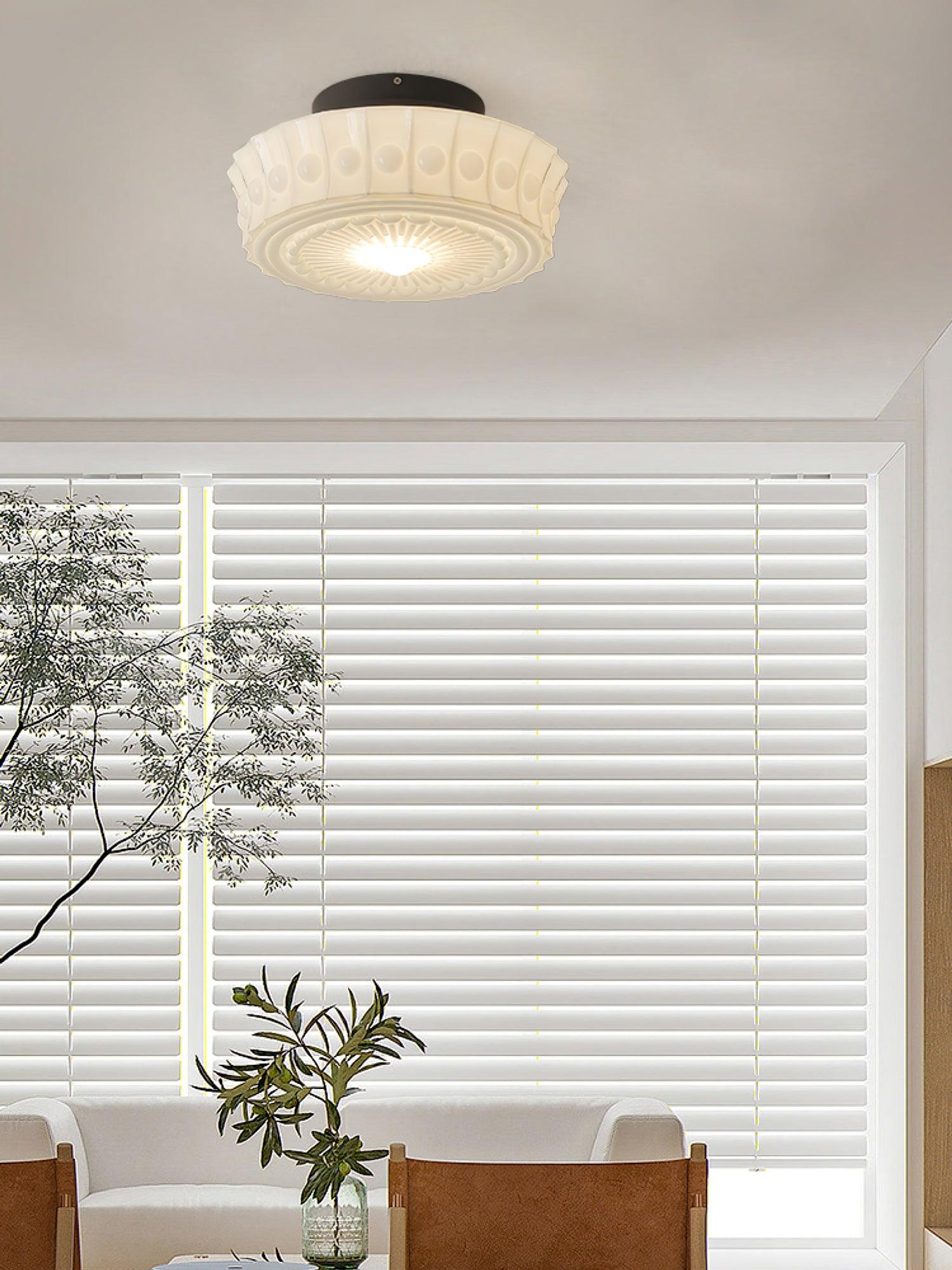 Ceiling Light, Charles Edwards, Glass Shades, Black, E27 LED