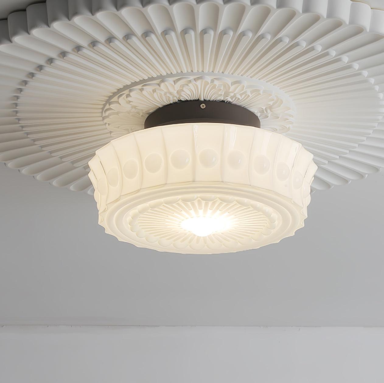 Ceiling Light, Charles Edwards, Glass Shades, Black, E27 LED