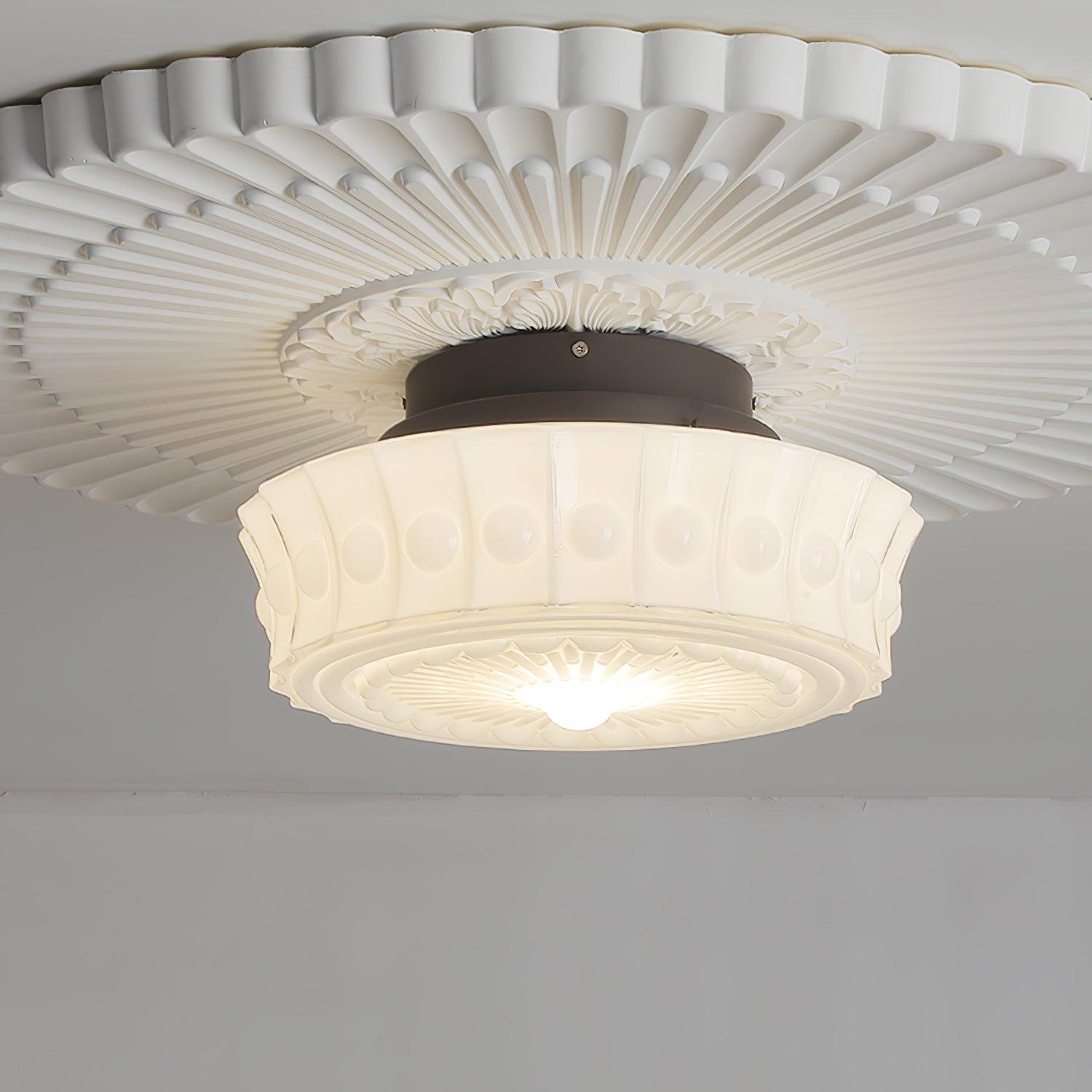 Ceiling Light, Charles Edwards, Glass Shades, Black, E27 LED