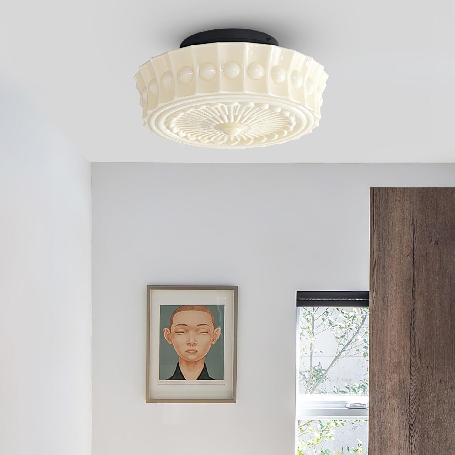 Ceiling Light, Charles Edwards, Glass Shades, Black, E27 LED