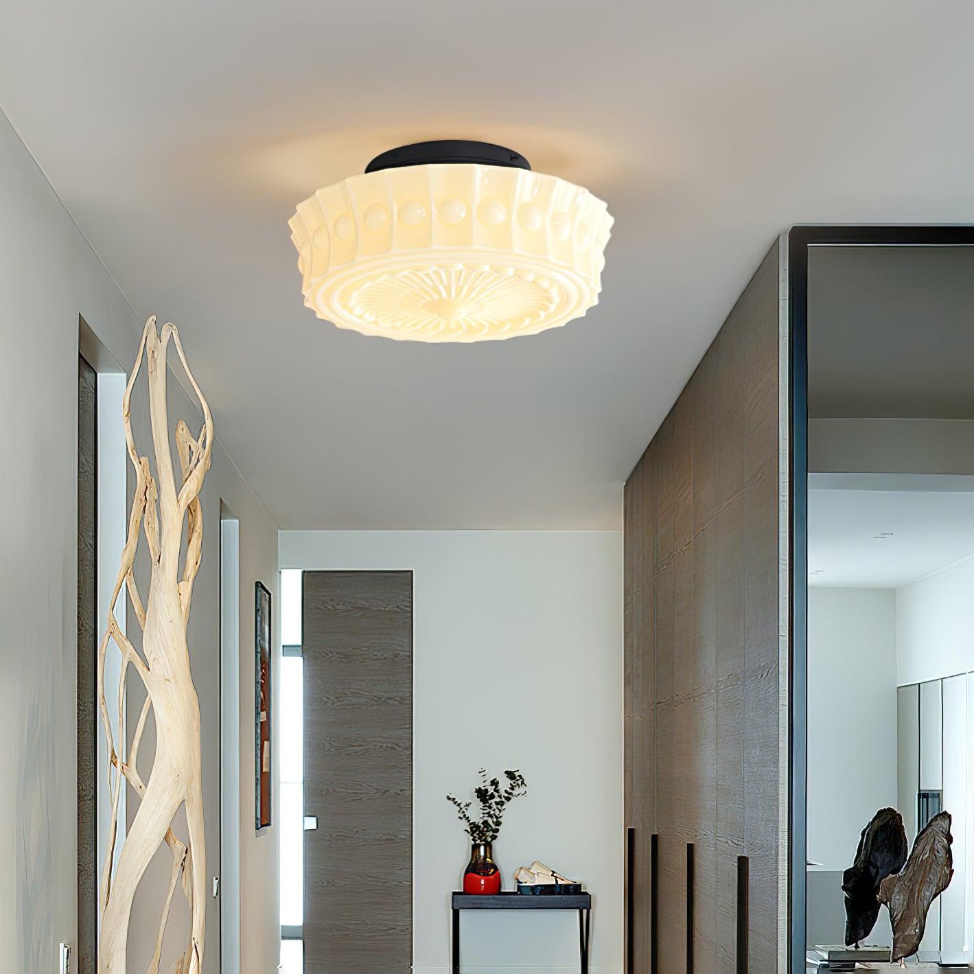 Ceiling Light, Charles Edwards, Glass Shades, Black, E27 LED