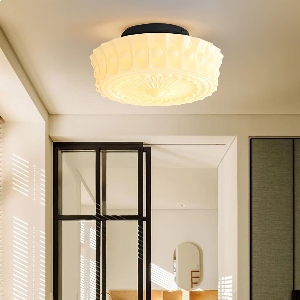 Ceiling Light, Charles Edwards, Glass Shades, Black, E27 LED