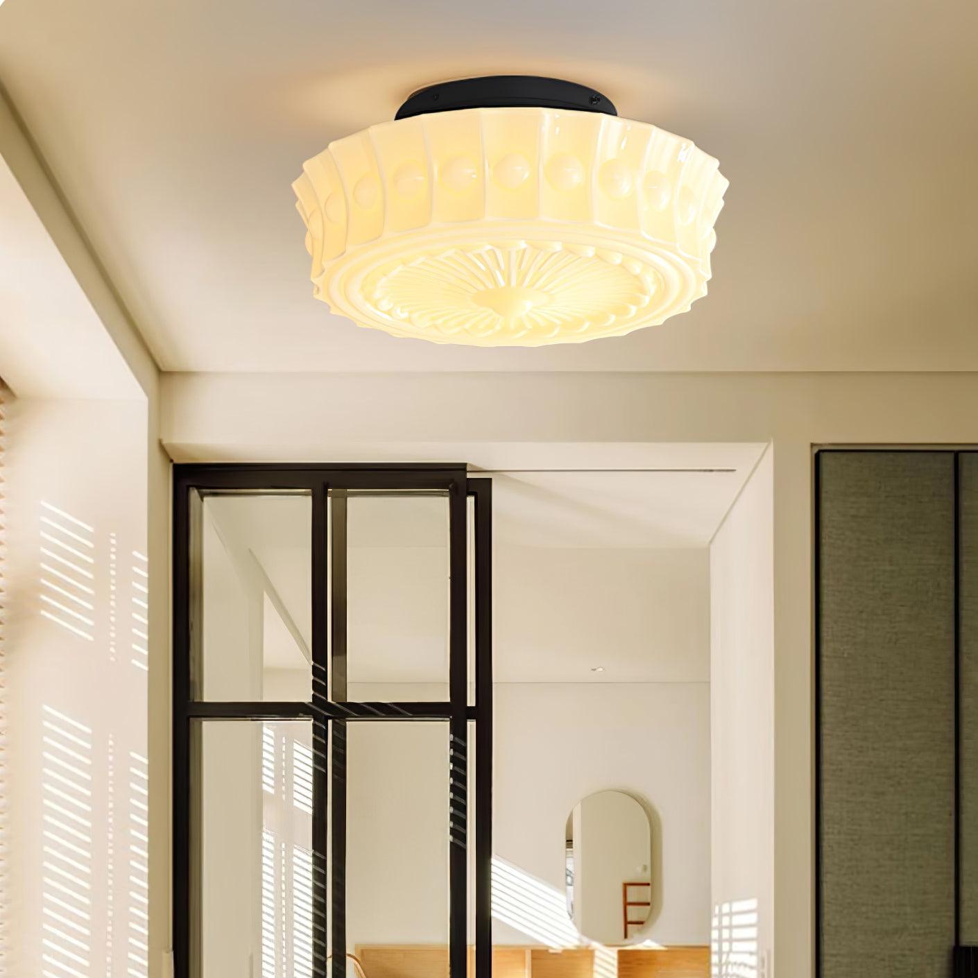Ceiling Light, Charles Edwards, Glass Shades, Black, E27 LED