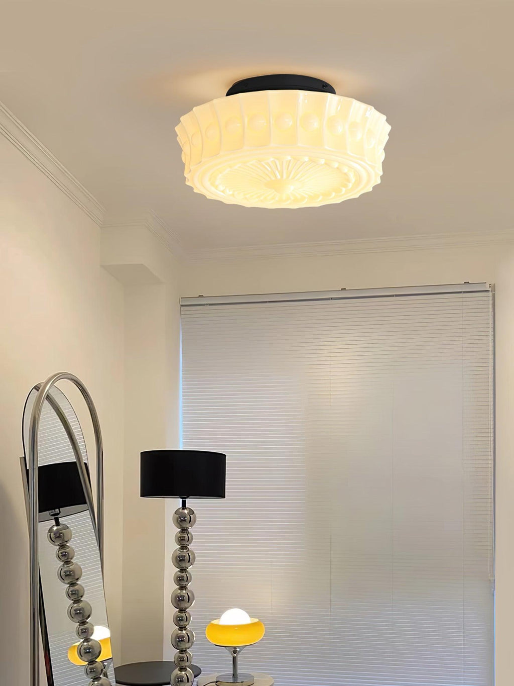 Ceiling Light, Charles Edwards, Glass Shades, Black, E27 LED