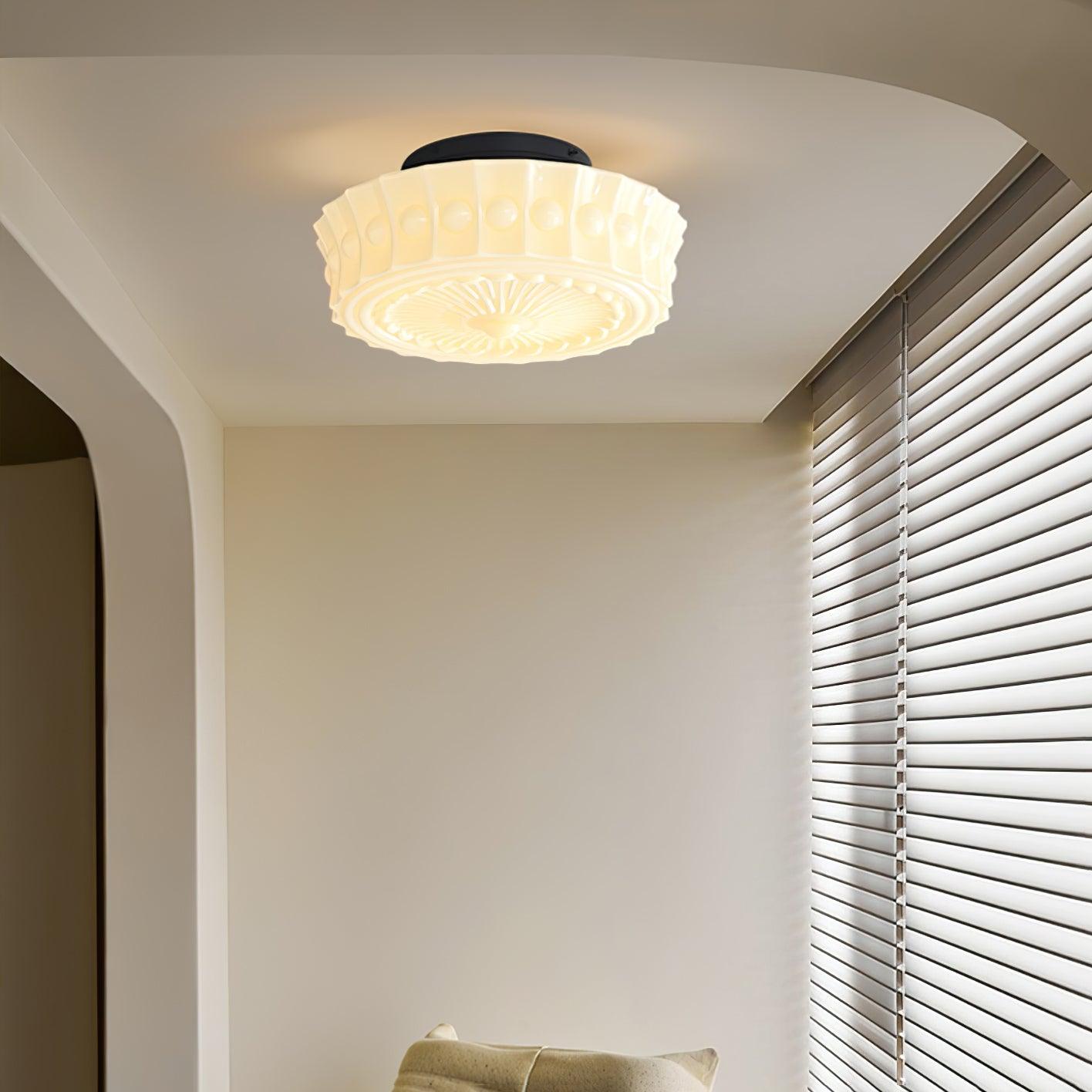 Ceiling Light, Charles Edwards, Glass Shades, Black, E27 LED