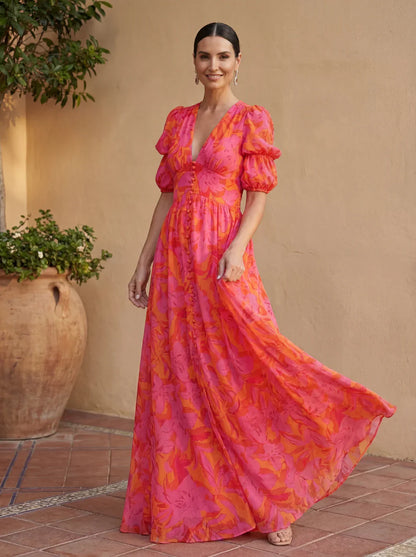 Roaa | Robe Maxi Éclat Solaire (ÉDITION LIMITÉE!)