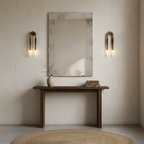 Horsehair Wall Lamp, Wrought Iron, White Glass Shade, G9, 3000K