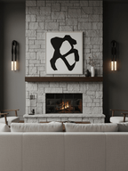 Horsehair Wall Lamp, Wrought Iron, White Glass Shade, G9, 3000K