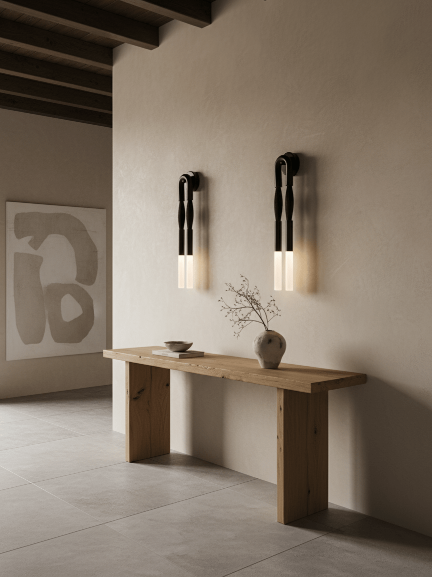 Horsehair Wall Lamp, Wrought Iron, White Glass Shade, G9, 3000K