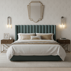 Horsehair Wall Lamp, Wrought Iron, White Glass Shade, G9, 3000K