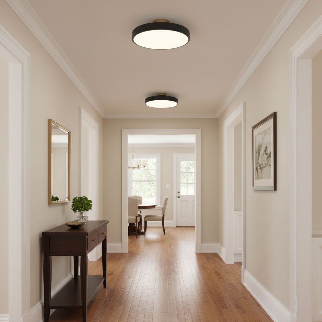 Flush Mount Ceiling Light, Isla Wide Diffuser, LED, Dimmable, 6 Colours