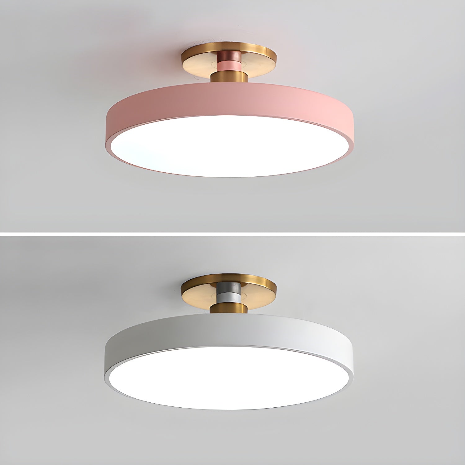 Flush Mount Ceiling Light, Isla Wide Diffuser, LED, Dimmable, 6 Colours