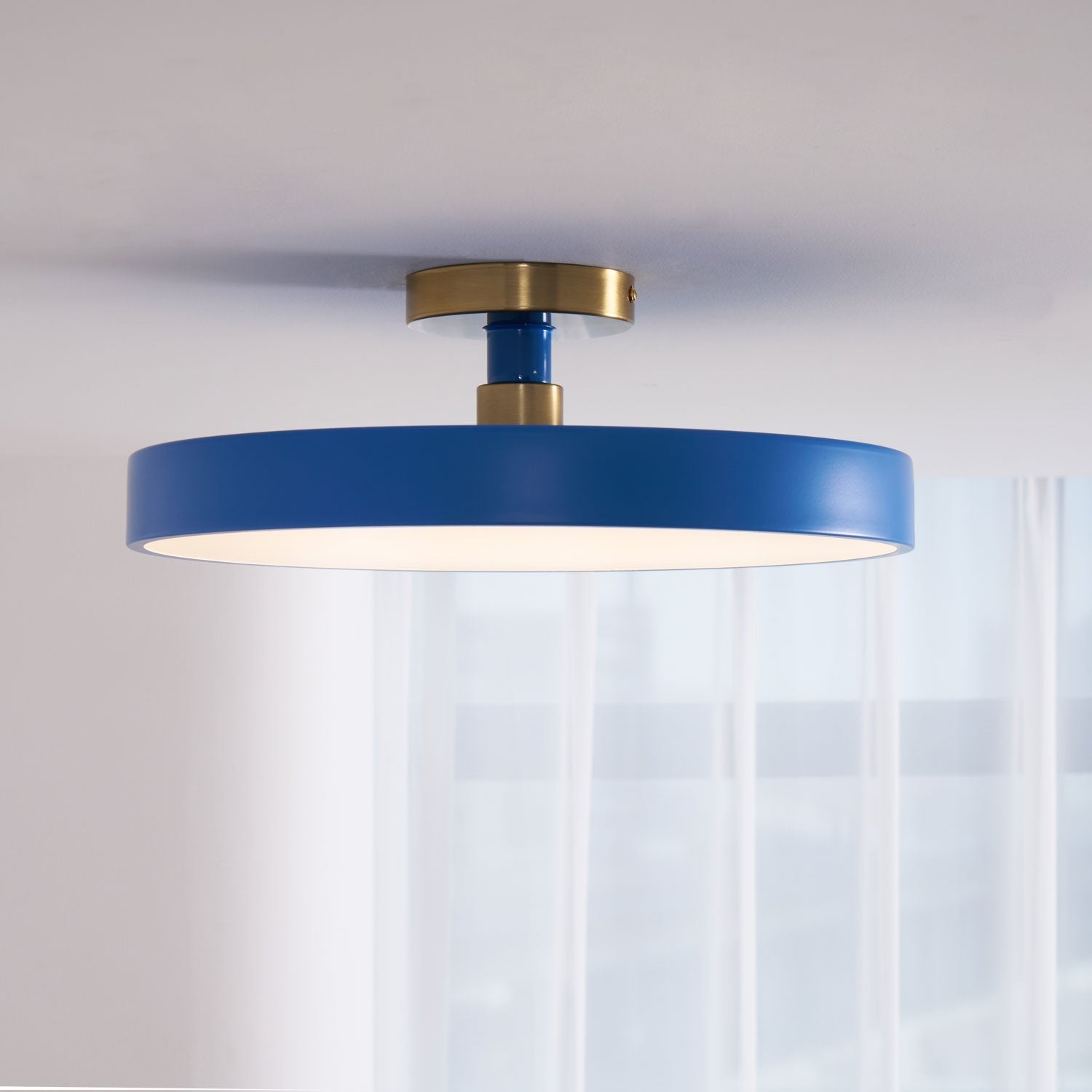 Flush Mount Ceiling Light, Isla Wide Diffuser, LED, Dimmable, 6 Colours