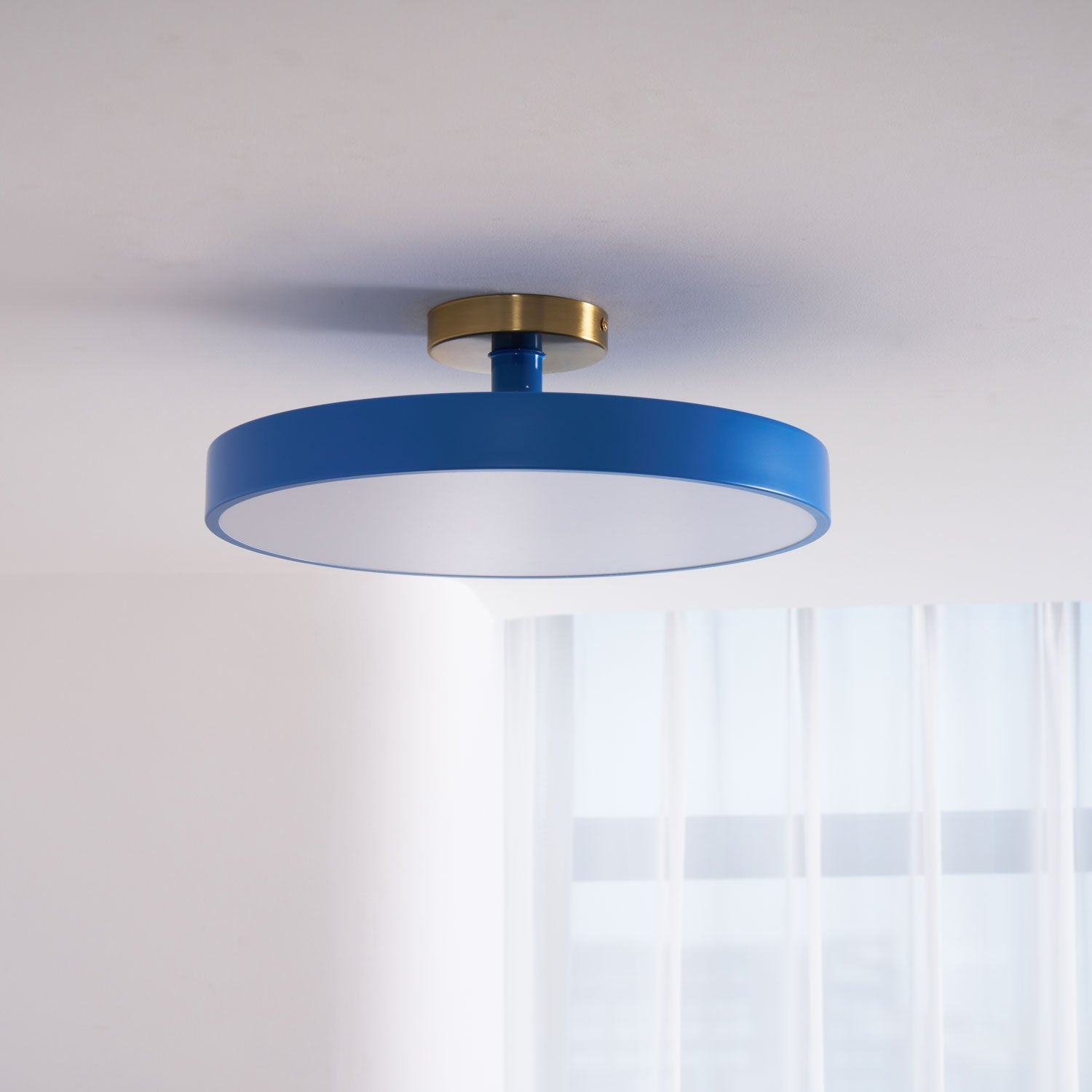 Flush Mount Ceiling Light, Isla Wide Diffuser, LED, Dimmable, 6 Colours