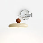 Lola Wall Lamp, Round Disc, Plug-In, Integrated LED, Chrome or Green
